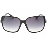 Guess Unisex Sunglasses - Shiny Black Plastic Full Rim Rectangular Frame | GU7812 01B ,