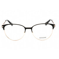 Guess Women's Eyeglasses - Black/Gold Metal Adjustable Nose Pads Frame | GU2633-S 005 ,