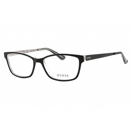 Guess Women's Eyeglasses - Clear Demo Lens Black/Crystal Plastic Frame | GU2538 003 ,