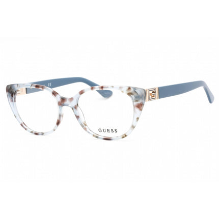 Guess Women's Eyeglasses - Clear Demo Lens Blue/Other Cat Eye Frame | GU2908 092 ,