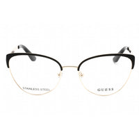Guess Women's Eyeglasses - Clear Demo Lens Matte Black Cat Eye Frame | GU2971 002 ,