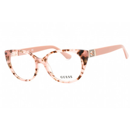Guess Women's Eyeglasses - Clear Demo Lens Pink Tortoise Cat Eye Frame | GU2908 074 ,
