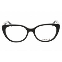 Guess Women's Eyeglasses - Clear Demo Lens Shiny Black Cat Eye Frame | GU2908 001 ,