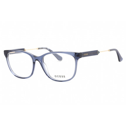 Guess Women's Eyeglasses - Clear Demo Lens Shiny Blue Full Rim Frame | GU2717 090 ,