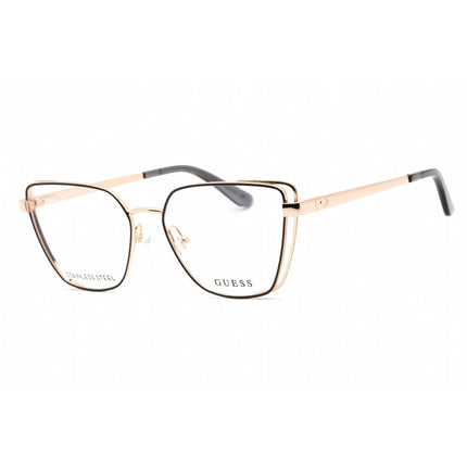 Guess Women's Eyeglasses - Pale Gold Metal Full Rim Butterfly Frame | GU2793 032 ,