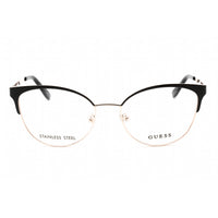 Guess Women's Eyeglasses - Shiny Black Metal Full Rim Cat Eye Frame | GU2796 001 ,