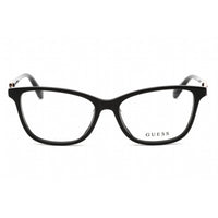 Guess Women's Eyeglasses - Shiny Black Plastic Full Rim Rectangular | GU2856-S 001 ,