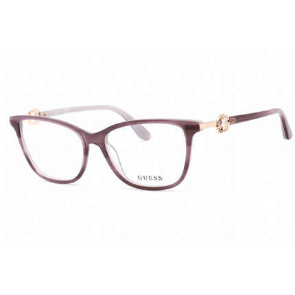 Guess Women's Eyeglasses - Violet/Other Plastic Rectangular Full Rim | GU2856-S 083 ,