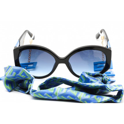 Guess Women's Sunglasses - Blue/Other Plastic Full Rim Round Frame | GU7917 92W ,