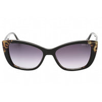 Guess Women's Sunglasses - Dark Blue Gradient Lens Black Cat Eye Frame | GU 7511 05B ,