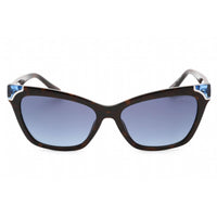 Guess Women's Sunglasses - Gradient Blue Lens Blonde Havana Cat Eye Frame | GU7840 53W ,