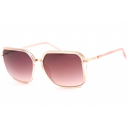 Guess Women's Sunglasses - Gradient Bordeaux Lens Shiny Pink Square Frame | GU7888 72T ,