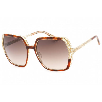 Guess Women's Sunglasses - Gradient Brown Lens Dark Havana Square Frame | GU7883 52F ,