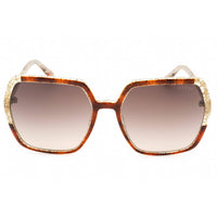 Guess Women's Sunglasses - Gradient Brown Lens Dark Havana Square Frame | GU7883 52F ,
