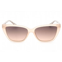 Guess Women's Sunglasses - Gradient Brown Lens Shiny Beige Cat Eye Frame | GU7919 57F ,