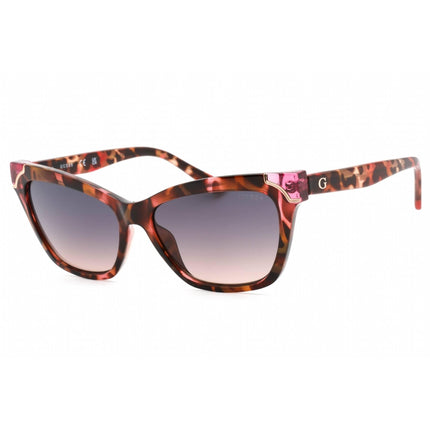 Guess Women's Sunglasses - Gradient Smoke Lens Pink/Havana Cat Eye Frame | GU7840 74B ,