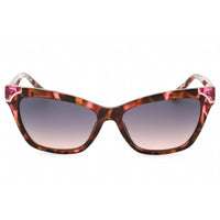 Guess Women's Sunglasses - Gradient Smoke Lens Pink/Havana Cat Eye Frame | GU7840 74B ,