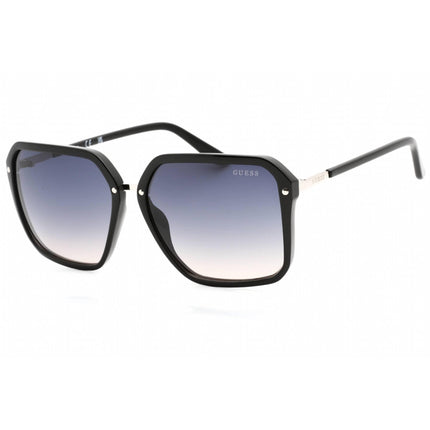 Guess Women's Sunglasses - Gradient Smoke Lens Shiny Black Square Frame | GU7888 01B ,