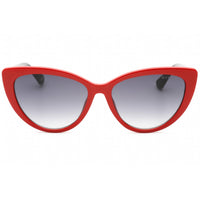 Guess Women's Sunglasses - Gradient Smoke Lens Shiny Red Cat Eye Frame | GU5211 66B ,