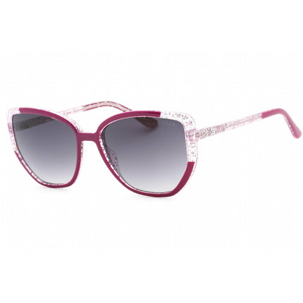 Guess Women's Sunglasses - Gradient Smoke Lens Shiny Violet Cat Eye Frame | GU7882 81B ,