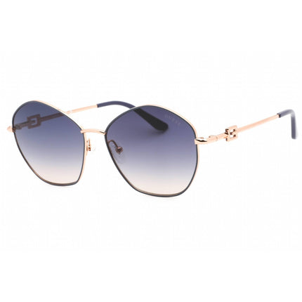 Guess Women's Sunglasses - Grey/Rose Gold Metal Geometric Shape Frame | GU7907 20B ,