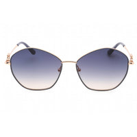 Guess Women's Sunglasses - Grey/Rose Gold Metal Geometric Shape Frame | GU7907 20B ,