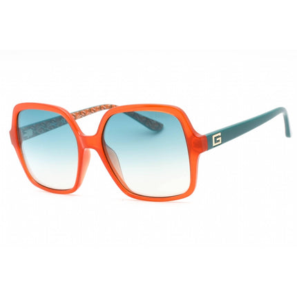 Guess Women's Sunglasses - Orange/Other Full Rim Rectangular Frame | GU7921-H 44X ,