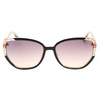 Guess Women's Sunglasses - Shiny Black Injected Propionate Cat Eye Frame | GU7882 01Z ,