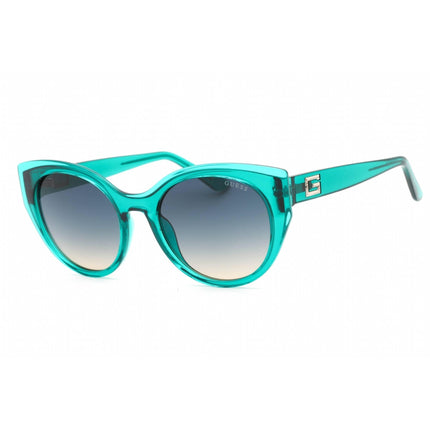 Guess Women's Sunglasses - Shiny Dark Green Full Rim Cat Eye Frame | GU7909 96P ,