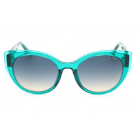 Guess Women's Sunglasses - Shiny Dark Green Full Rim Cat Eye Frame | GU7909 96P ,