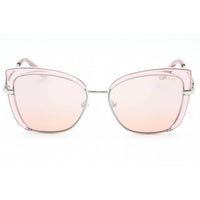 Guess Women's Sunglasses - Shiny Pink Metal Full Rim Cat Eye Frame | GU7633 72U ,