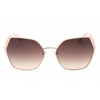 Guess Women's Sunglasses - Shiny Rose Gold Metal Cat Eye Full Rim Frame | GU7843 28F ,