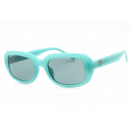Guess Women's Sunglasses - Shiny Turquoise Full Rim Rectangular Frame | GU8250 87N ,