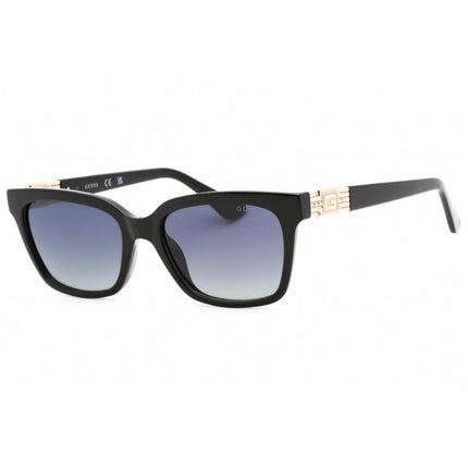 Guess Women's Sunglasses - Smoke Polarized Lens Shiny Black Square Frame | GU7869 01D ,