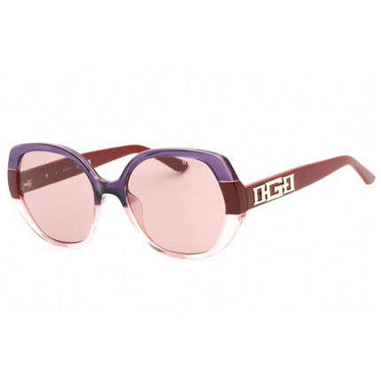Guess Women's Sunglasses - Violet Burgundy Pink Geometric Plastic Frame | GU7911 71Y ,