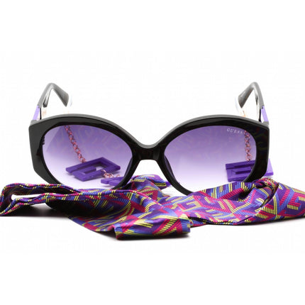 Guess Women's Sunglasses - Violet/Other Plastic Full Rim Round Frame | GU7917 83Z ,