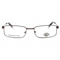 Harley Davidson Men's Eyeglasses - Gunmetal Rectangular Full Rim Frame | HD0423 J14 ,