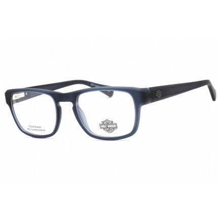 Harley Davidson Men's Eyeglasses - Matte Blue Square Shape Plastic Frame | HD0983 091 ,