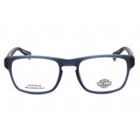 Harley Davidson Men's Eyeglasses - Matte Blue Square Shape Plastic Frame | HD0983 091 ,