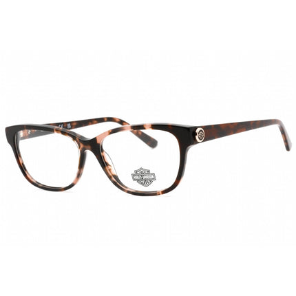 Harley Davidson Women's Eyeglasses - Clear Demo Lens Pink Havana Frame | HD0566 074 ,