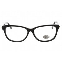 Harley Davidson Women's Eyeglasses - Clear Demo Lens Shiny Black Frame | HD0566 001 ,