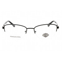 Harley Davidson Women's Eyeglasses - Matte Black Cat Eye Metal Frame | HD0550 002 ,