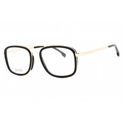 Hugo Boss Men's Eyeglasses - Black Gold Full Rim Square Frame | BOSS 1255 02M2 00 ,