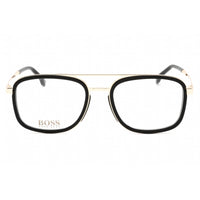 Hugo Boss Men's Eyeglasses - Black Gold Full Rim Square Frame | BOSS 1255 02M2 00 ,
