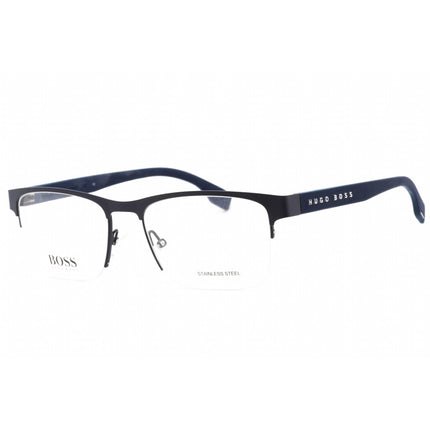Hugo Boss Men's Eyeglasses - Clear Demo Lens Matte Blue Frame | BOSS 1355/U 0FLL 00 ,