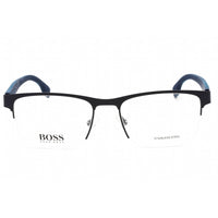 Hugo Boss Men's Eyeglasses - Clear Demo Lens Matte Blue Frame | BOSS 1355/U 0FLL 00 ,