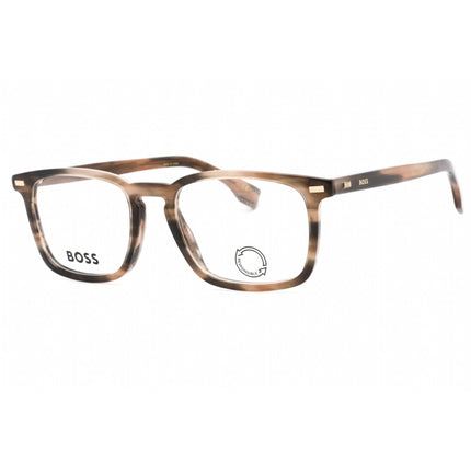 Hugo Boss Men's Eyeglasses - Grey Brown Square Full Rim Frame | BOSS 1368 0S05 00 ,