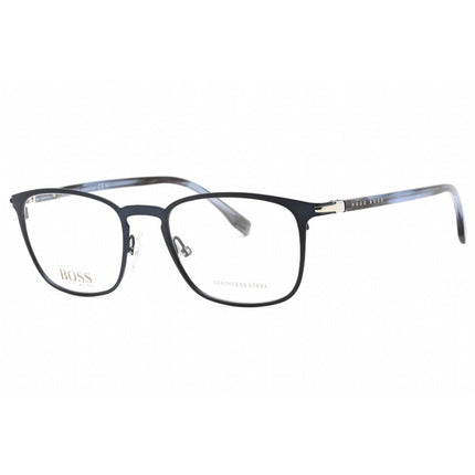 Hugo Boss Men's Eyeglasses - Matte Blue Full Rim Square Frame | BOSS 1043/IT 0FLL 00 ,