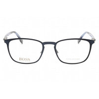 Hugo Boss Men's Eyeglasses - Matte Blue Full Rim Square Frame | BOSS 1043/IT 0FLL 00 ,