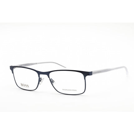 Hugo Boss Men's Eyeglasses - Matte Blue Metal Full Rim Frame | BOSS 0967/IT 0FLL 00 ,